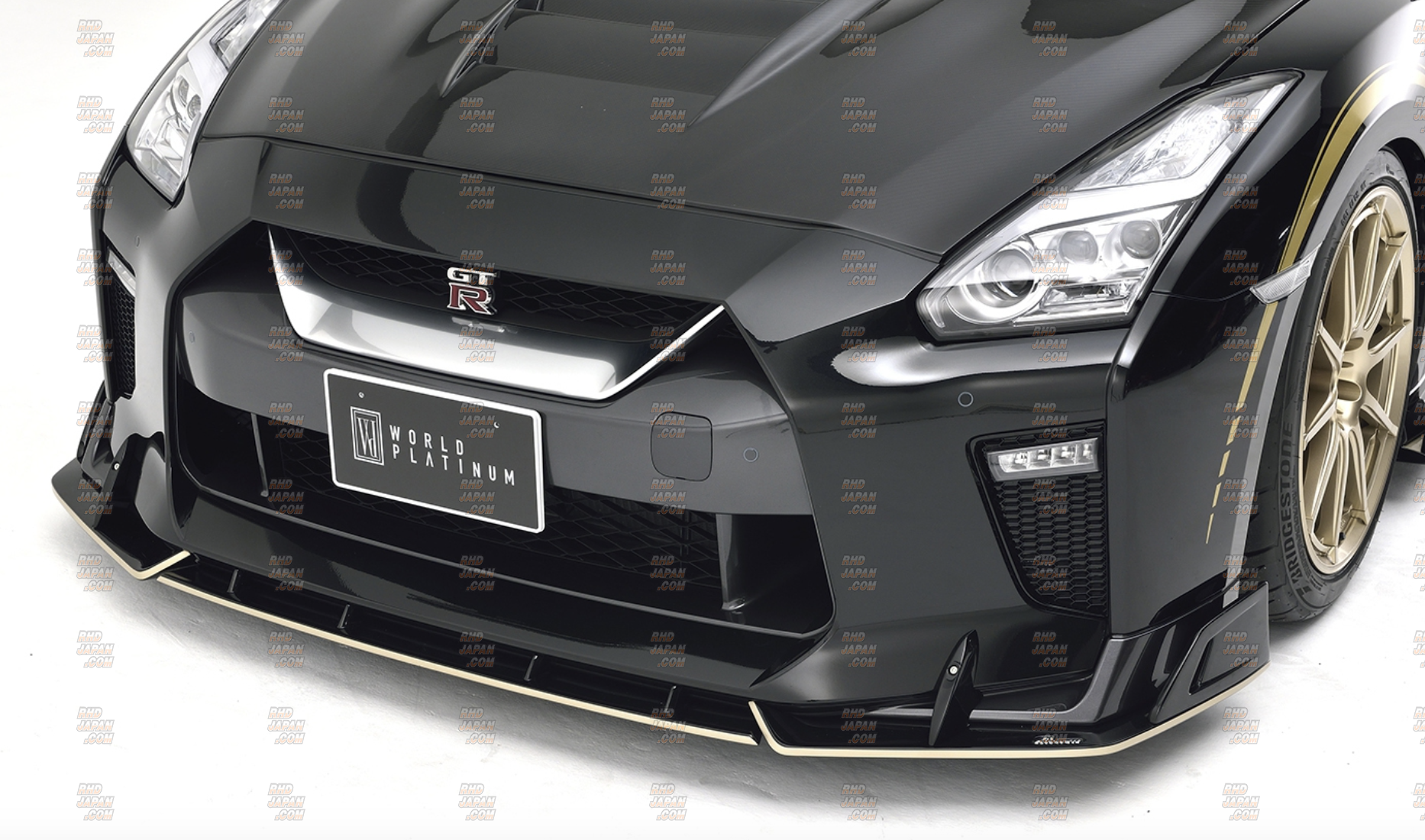 Rowen World Platinum Front Racing Lip Spoiler FRP - GT-R R35 MY2017~